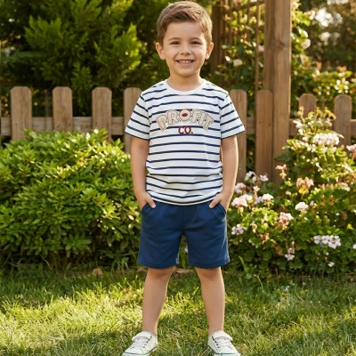 2/5 Y PROFIT CO CIZGILI TISORT SORTLU ERKEK TAKIM