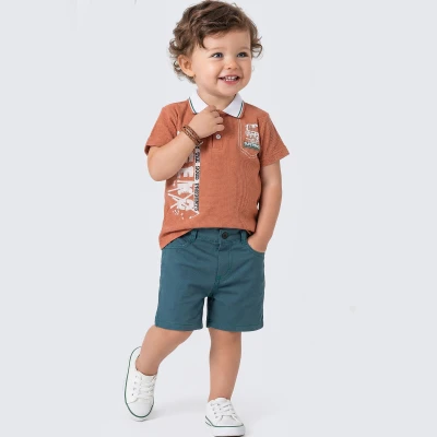 2/5 Y REEKO BASKILI LACOSTELU SORTLU ERKEK TAKIM