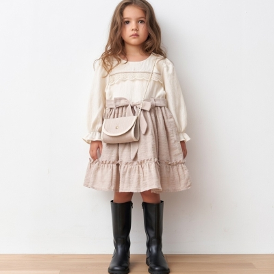 2/5 Y ROBASI BIYELI KETEN ELBISE