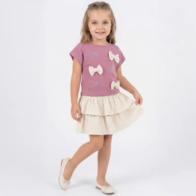 2/5 Y TAS BASKILI FIYONKLU ETEKLI KIZ TAKIM