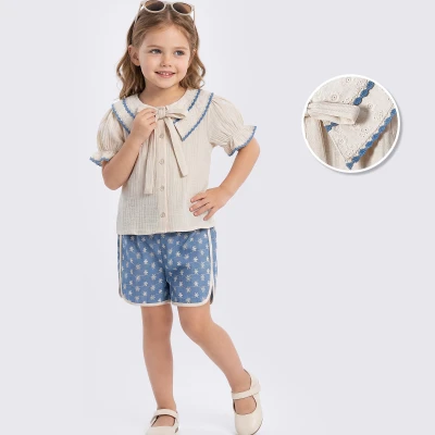 2/5 Y YAKALI ISLEME SORTLU KIZ TAKIM