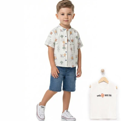 2/5 YAS BASKILI GOMLEKLI KOT TAKIM