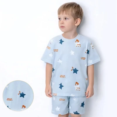 2/5 YAS ERKEK NOTALI YILDIZ ŞORTLU 2Lİ TAKIM 