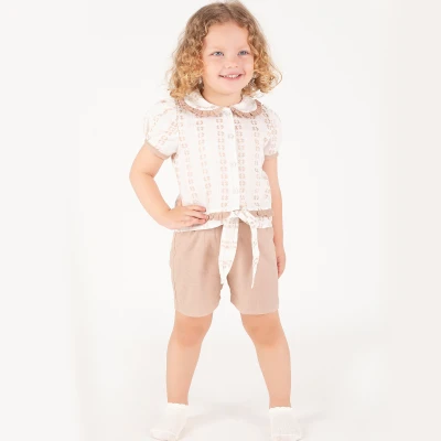 2/5 YAS KIZ KETEN BAĞLAMALI ŞORTLU TAKIM 