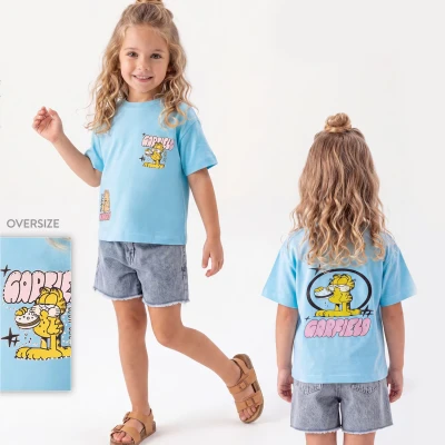 2/6 Y GARFIELD BASKILI KOT SORTLU KIZ TAKIM