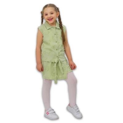 3/10 Y IPLI GOMLEKLI ETEKLI KIZ TAKIM