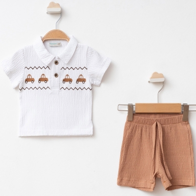 3/12 AY ERKEK ARABA NAKIŞLI YAZLIK TAKIM