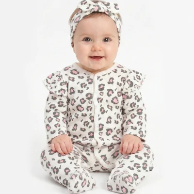 3/12 AY LEOPAR DESENLI BANDANALI BEBE TULUM