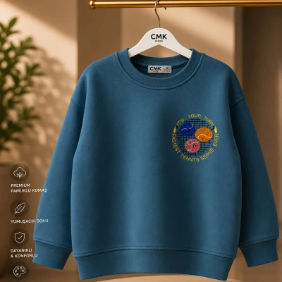 3/12 Y TENIS TOPU BASKILI ERKEK SWEATSHIRT