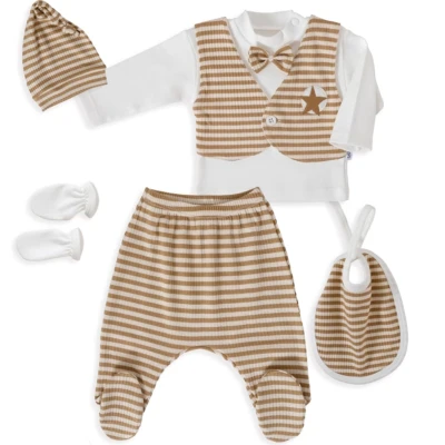 3/3 AY ERKEK 5'Lİ SET RAPORLU ÇİZGİLİ ERKEK