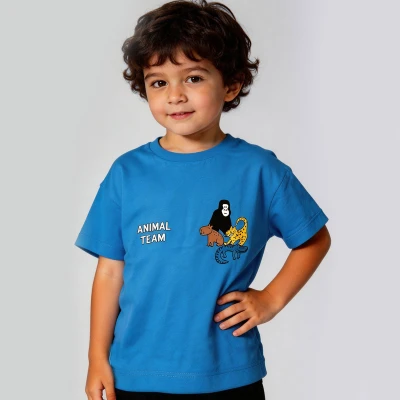 3/6 Y ANIMAL TEAM BASKILI ERKEK TISORT