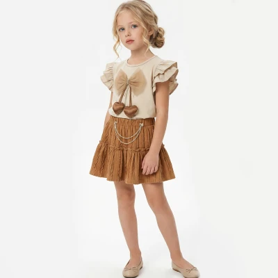 3/6 Y FIYONKLU KALPLI ETEKLI KIZ TAKIM