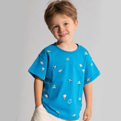 3/6 Y GOK CISIMLERI BASKILI ERKEK TISORT