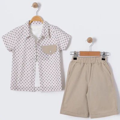 3/6 Y GOMLEKLI SORTLU 3LU ERKEK TAKIM