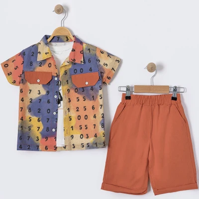 3/6 Y GOMLEKLI SORTLU 3LU ERKEK TAKIM