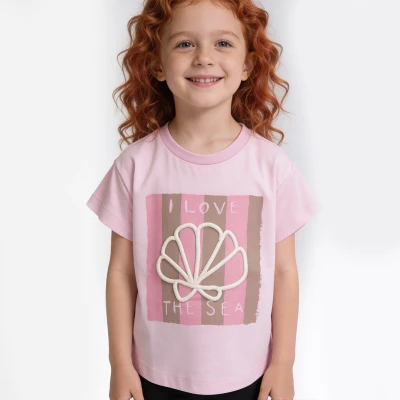 3/6 Y I LOVE SEA BASKILI KIZ TISORT