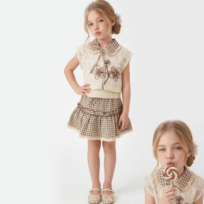 3/6 Y TRIKO TISORTLU ETEKLI KIZ TAKIM