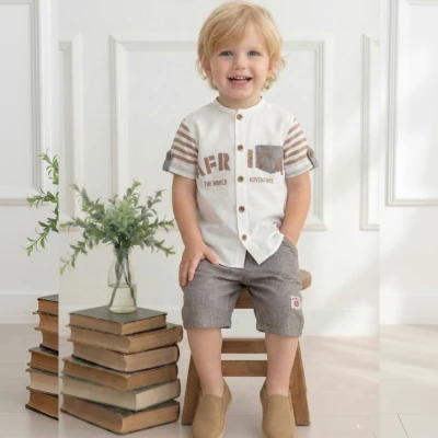 3/6 YAS ERKEK AFRİKA GÖMLEK ERKEK İKİLİ TAKIM 