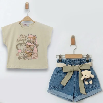 3/6 YAŞ KALPLİ TAŞLI İKİLİ TAKIM