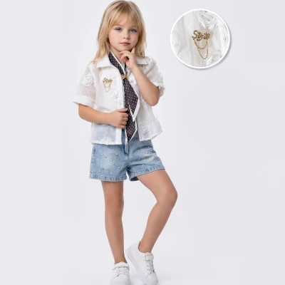 3/6 YAS KIZ GÖMLEKLİ FLAR TAKIM