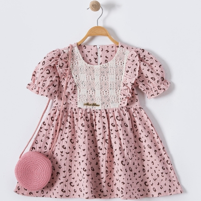 3/6 YAS KIZ LEOPAR MUSLİN CANTALI