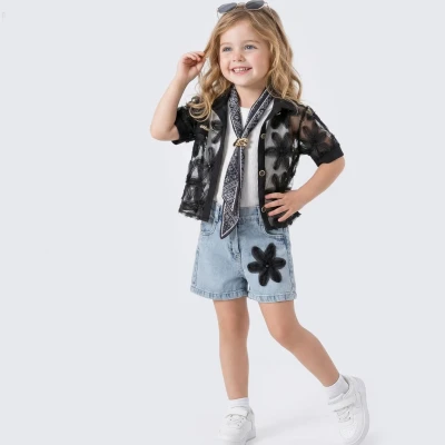 3/6 YAS KIZ ZAMBAK DESEN TAKIM KOT SORTLU