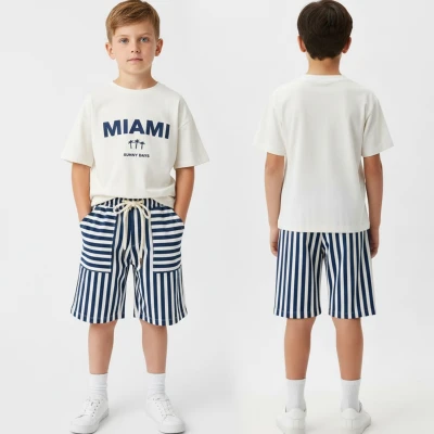 3/7 Y MIAMI BASKI CIZGILI SORTLU ERKEK TAKIM
