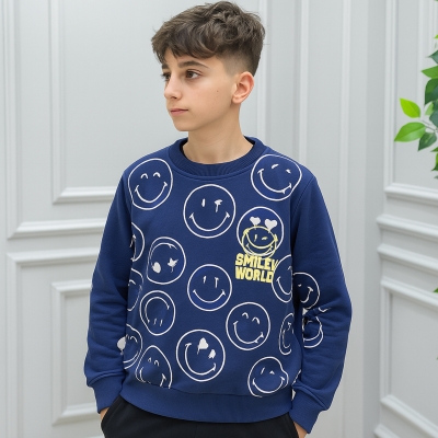 3/7 Y SMILEY BASKILI ERKEK SWEAT
