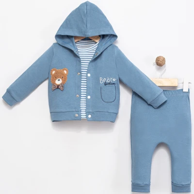 3/9 AY ERKEK SUZENE NAKIŞLI AYI 3'LÜ TAKIM