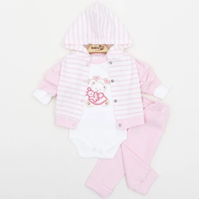 3/9 AY KIZ AYICIK NAKIŞLI 3,LÜ KAPŞONLU TAKIM