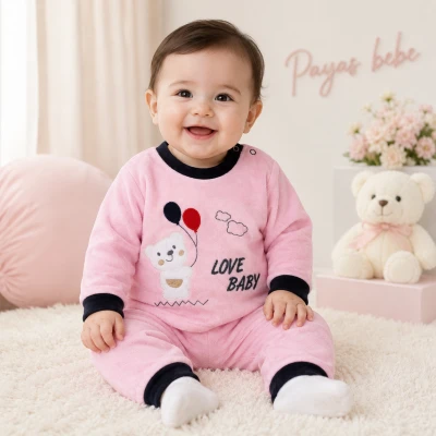 3/9 AY KIZ BEBE PİJAMA