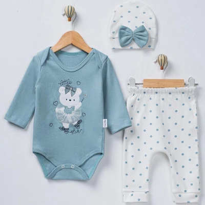 3/9 AY KIZ TÜLLÜ AYICIK 3P BADİLİ TAKIM 