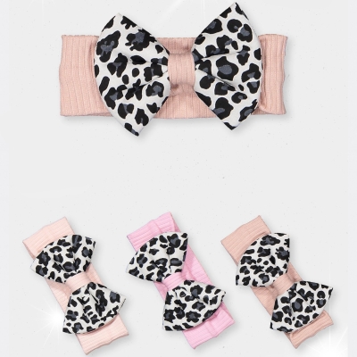 3/9 AY LEOPAR FIYONKLU BEBE BANDANA 