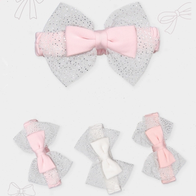 3/9 AY PENYE SIMLI FIYONKLU BEBE BANDANA 