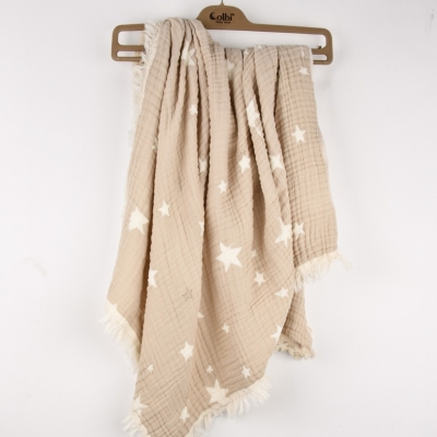 4 KAT DOLGULU YILDIZ DESEN BEBE BATTANIYE