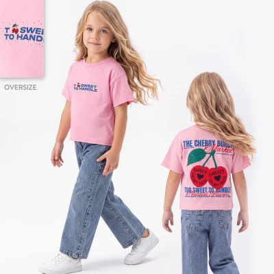 4/8 Y KIRA BASKILI BADYLI PANTOLONLU KIZ TAKIM