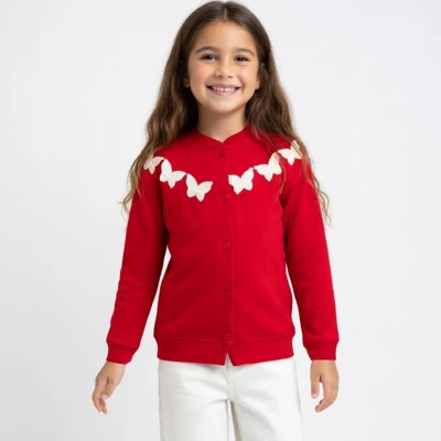 5/12 Y KELEBEK NAKISLI TRIKO KIZ HIRKA