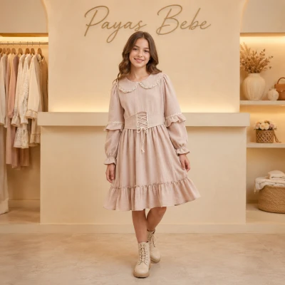 5/8 Y ELIZABETH BEBE YAKA MODEL ELBISE