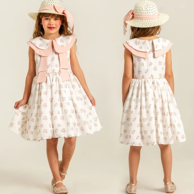 5/8 Y GENIS YAKALI CICEKLI ELBISE