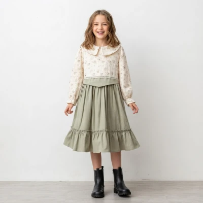 5/8 Y MENEKSE NAKISLI ELBISE