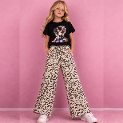 5/8 Y MIKILI PANTOLONLU KIZ TAKIM