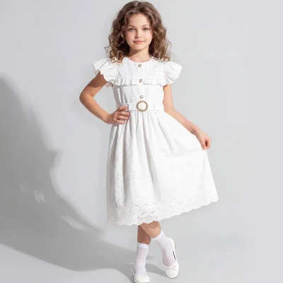 5/8 Y ROBALI FIRFIRLI DUGMELI KEMERLI ELBISE