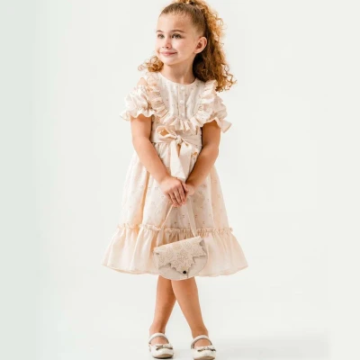 5/8 Y ROBASI DANTEL KEMERLI ELBISE