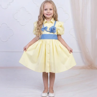 5/8 YAŞ  BALON KOLU ELBİSE