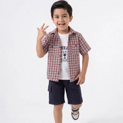 6/10 Y KARELI GOMLEKLI 3LU SORTLU ERKEK TAKIM