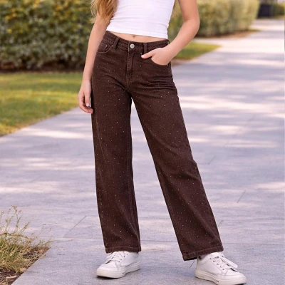 6/10 Y TAS MODEL KAHVE KIZ KOT PANTOLON