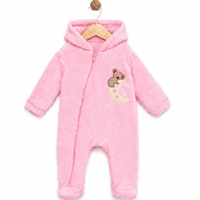 6/12 AY ATKILI AYICIK NAKISLI KAPSONLU WELSOFT BEBE TULUM