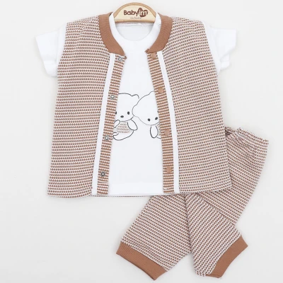 6/12 AY ERKEK  DETAYLI 3,LÜ AYICIKLI YAKALI TKM