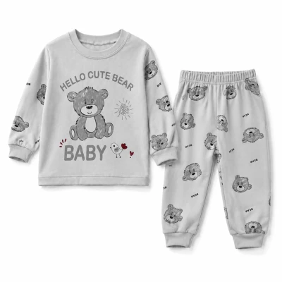 6/12 AY ERKEK HELLO CUTE BEAR 2Lİ TAKIM