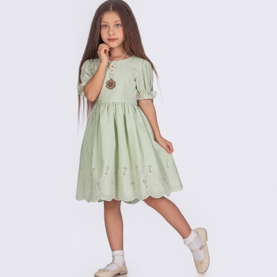 6/12 Y BRODELI BALON KOL KOLYELI ELBISE